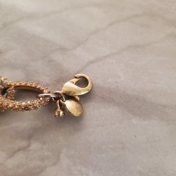 ✨💖 J.Crew Gold Rhinestone Pave Iconic Classic Link Bracelet 💖✨ - Picture 8 of 10